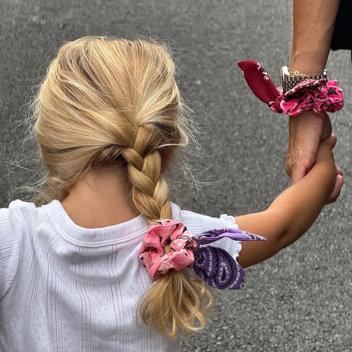 Chouchou Scrunchie, Lilac & Mint