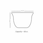 Dimlaj Kareem Set of 6 Pcs Cawa Cups (Gold) - Premium Cawa Cups from Kareem By Dimlaj - Just $250! 