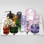Décor Walther Kristal Soap Dispenser, Clear, shown with the collection