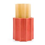 Duetto Vase – Amber Yellow & Terracotta