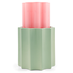 Duetto • Candy Pink & Almond Green Vase