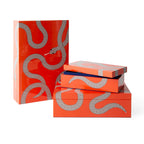Large Eden Lacquer Box – Orange Decorative Storage