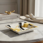 Golden Sumi Square Ashtray, 16 ×16cm