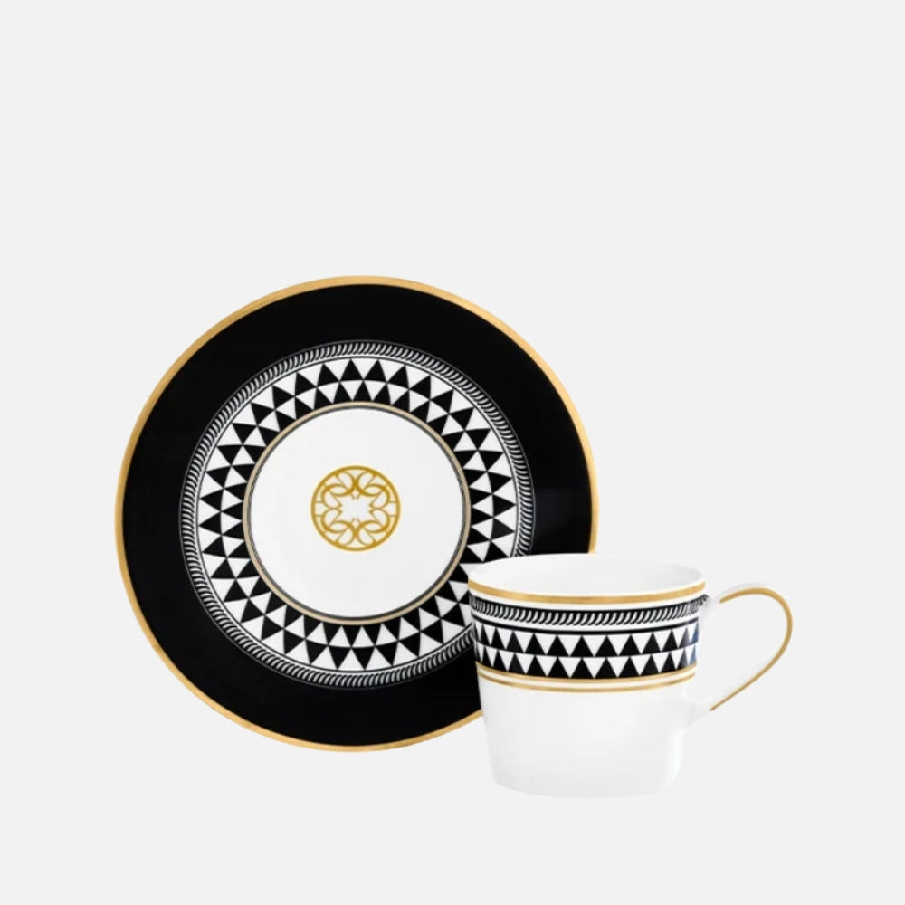 Mosaiques De Baalbek Espresso Cup & Saucer, 90ml