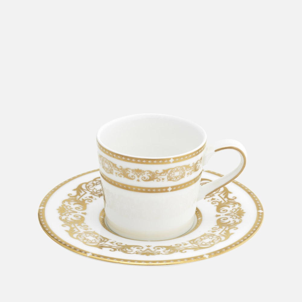 Opera Gold Espresso Cup & Saucer, 90ml