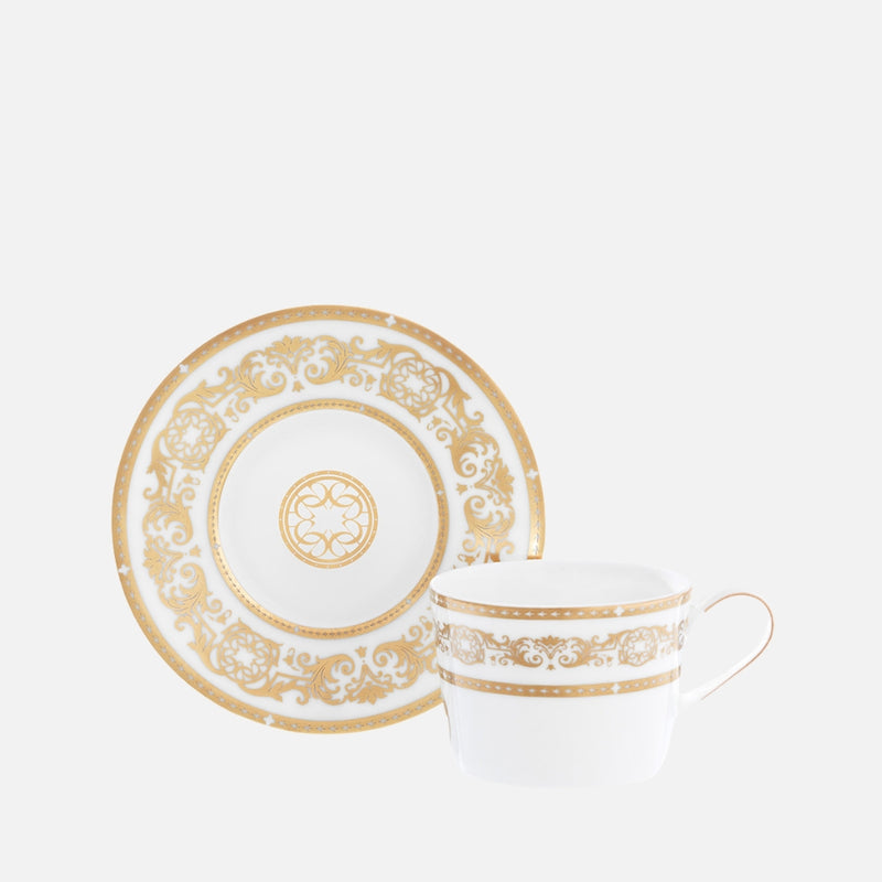 Opera Gold Tea Cup & Saucer, 230ml