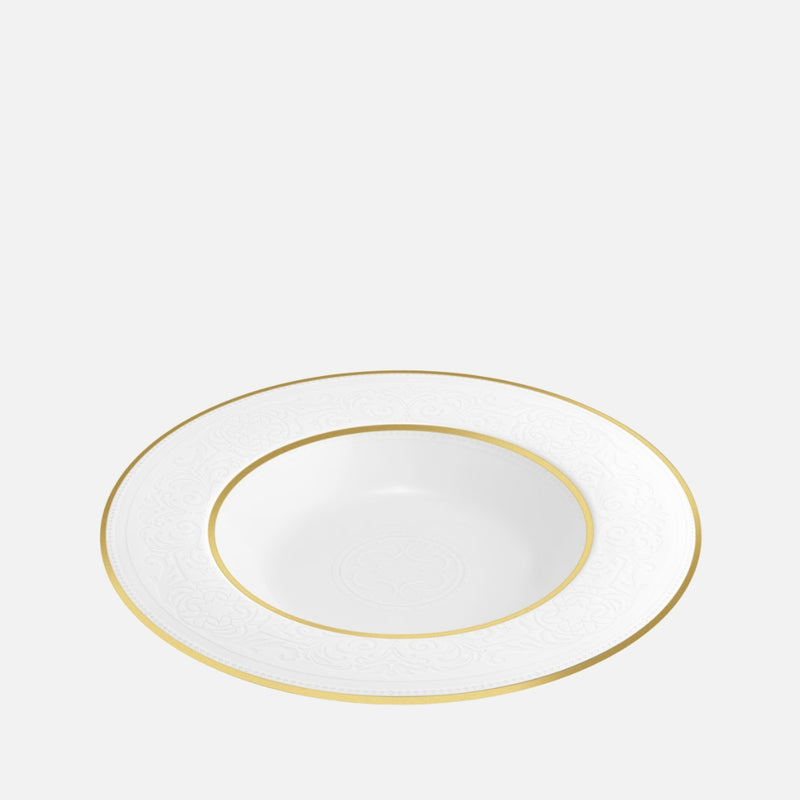 Opera White Deep Plate, 23cm