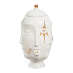 Gilded Frida Urn - Gold Porcelain Vase
