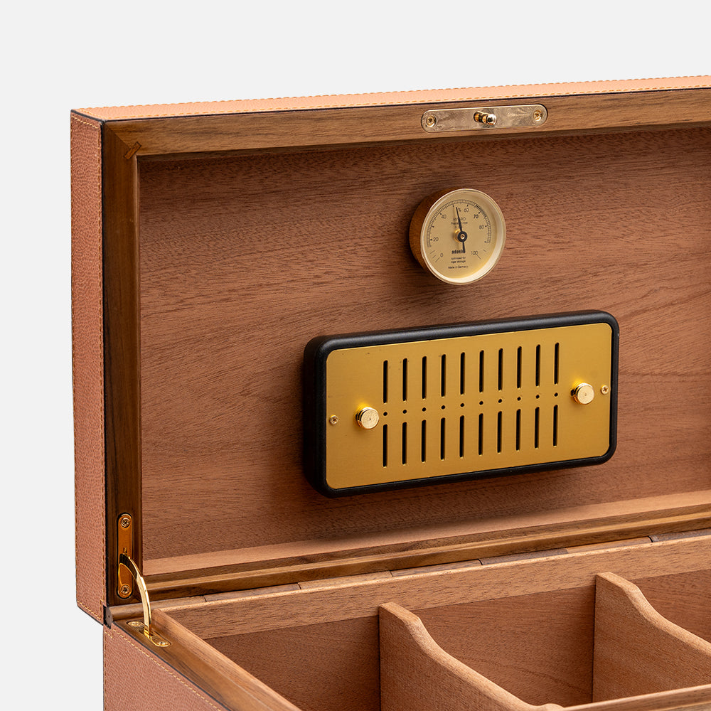Santiago Cigar Humidor, Siena, 37cm