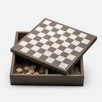 Triple Game Box: Chess, Draughts & Dominos, Mud