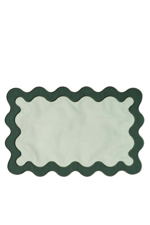 Riviera Set of 4 Placemat, Green, 50x35cm