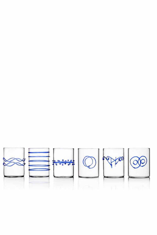 Deco Blue 6 pcs Shot Assorted, 100ml