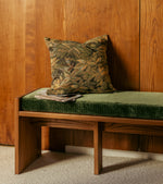 Carino Cushion in Green Foliage Tapestry Fabric (45x 45cm)