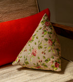 Divino Pyramid Cushion in Marie-Antoinette Floral Tapestry Fabric