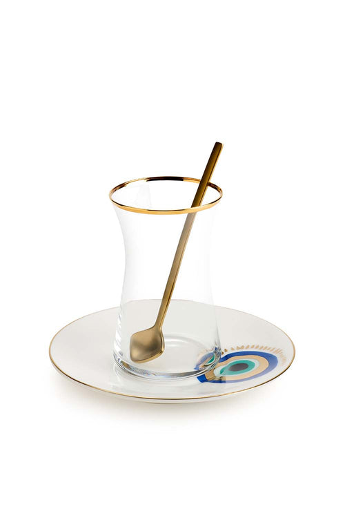 Iris Istikana Cups with Spoon, Set of 6