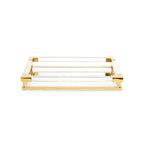 Jacques Small Tray - Clear Acrylic & Brass