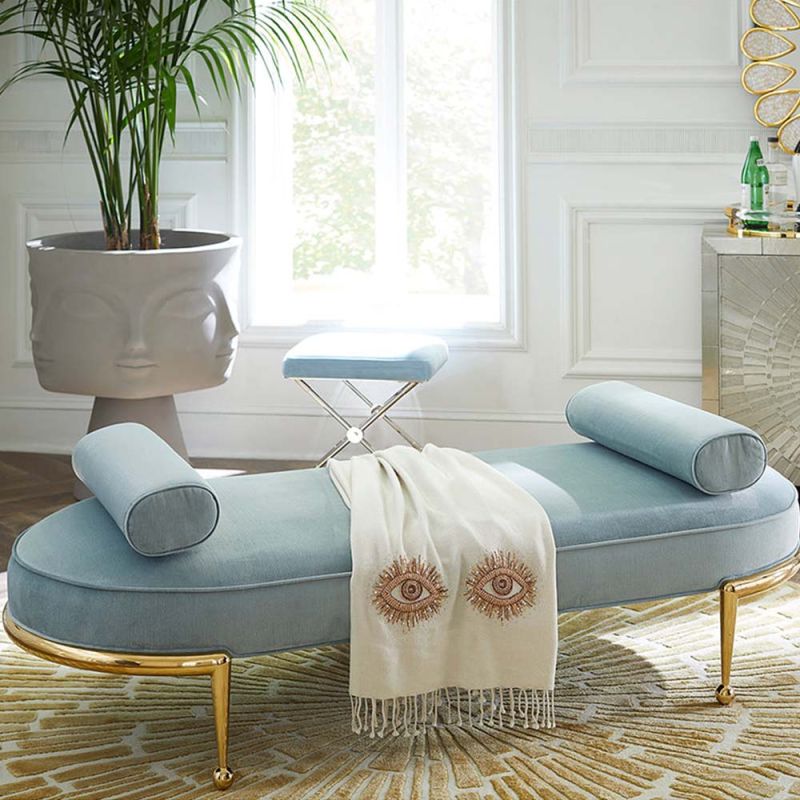 Muse Eyes Embellished Merino Wool Throw
