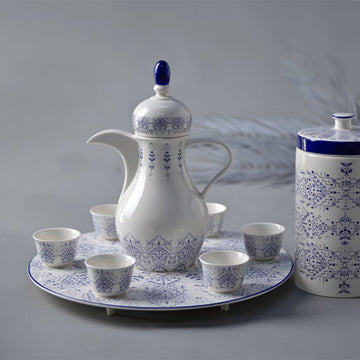 طقم قهوة عربية منزلي مكون من 4 قطع