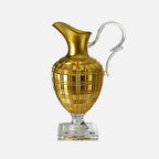 Mario Luca Giusti Imperial Jug, Gold, 1.5L in synthetic crystal, front view