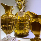 Mario Luca Giusti Imperial Jug, Gold, 1.5L in synthetic crystal, styled in a table setting