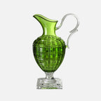 Mario Luca Giusti Imperial Jug, Green, 1.5L in synthetic crystal, front view