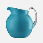 Mario Luca Giusti Palla Jug, Turquoise, 3L in synthetic crystal, front view