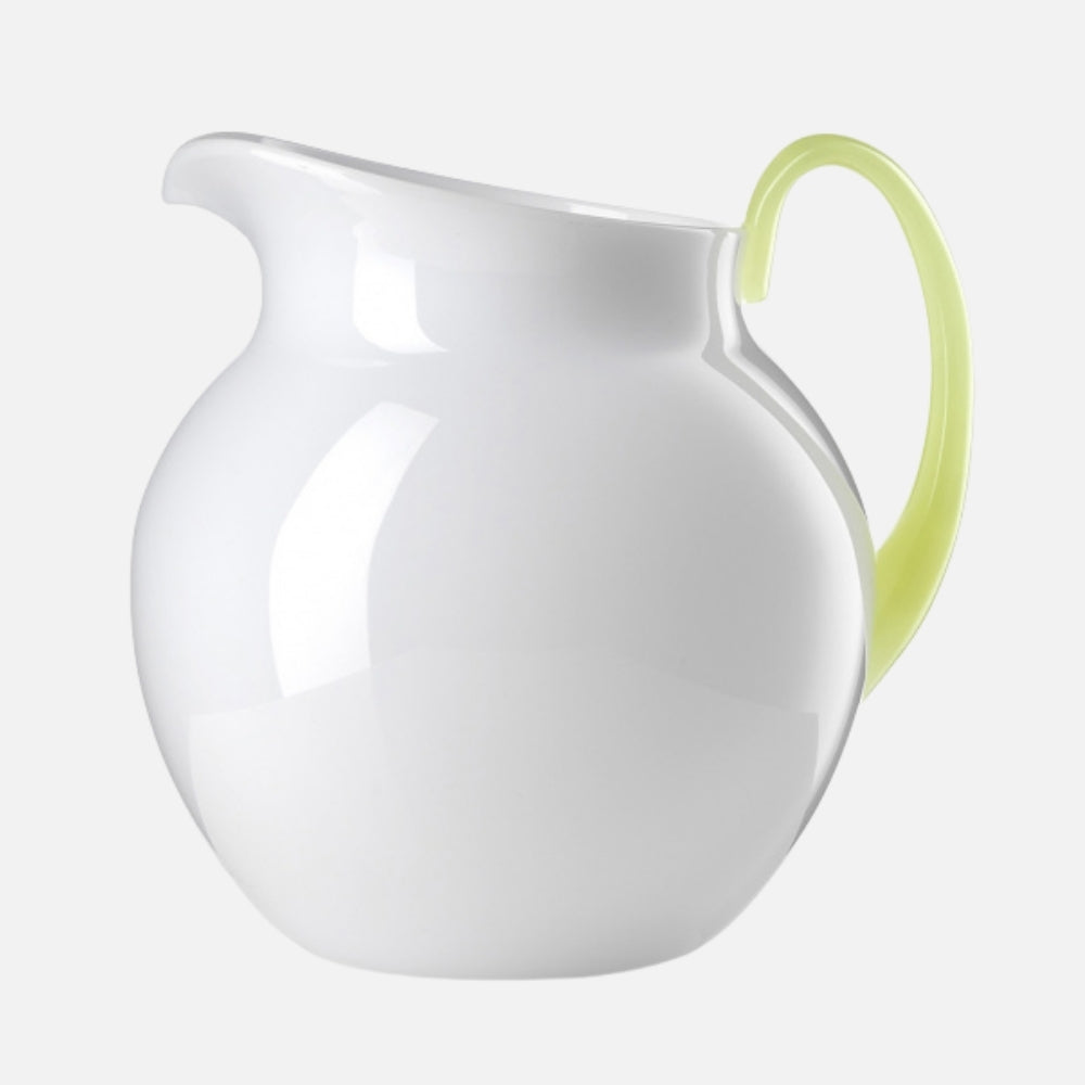 Mario Luca Giusti Pallina Jug, White, 2L in synthetic crystal, front view