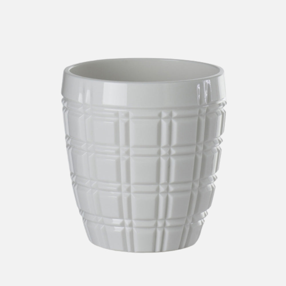 Mario Luca Giusti Winston Tumbler, White in synthetic crystal, front view
