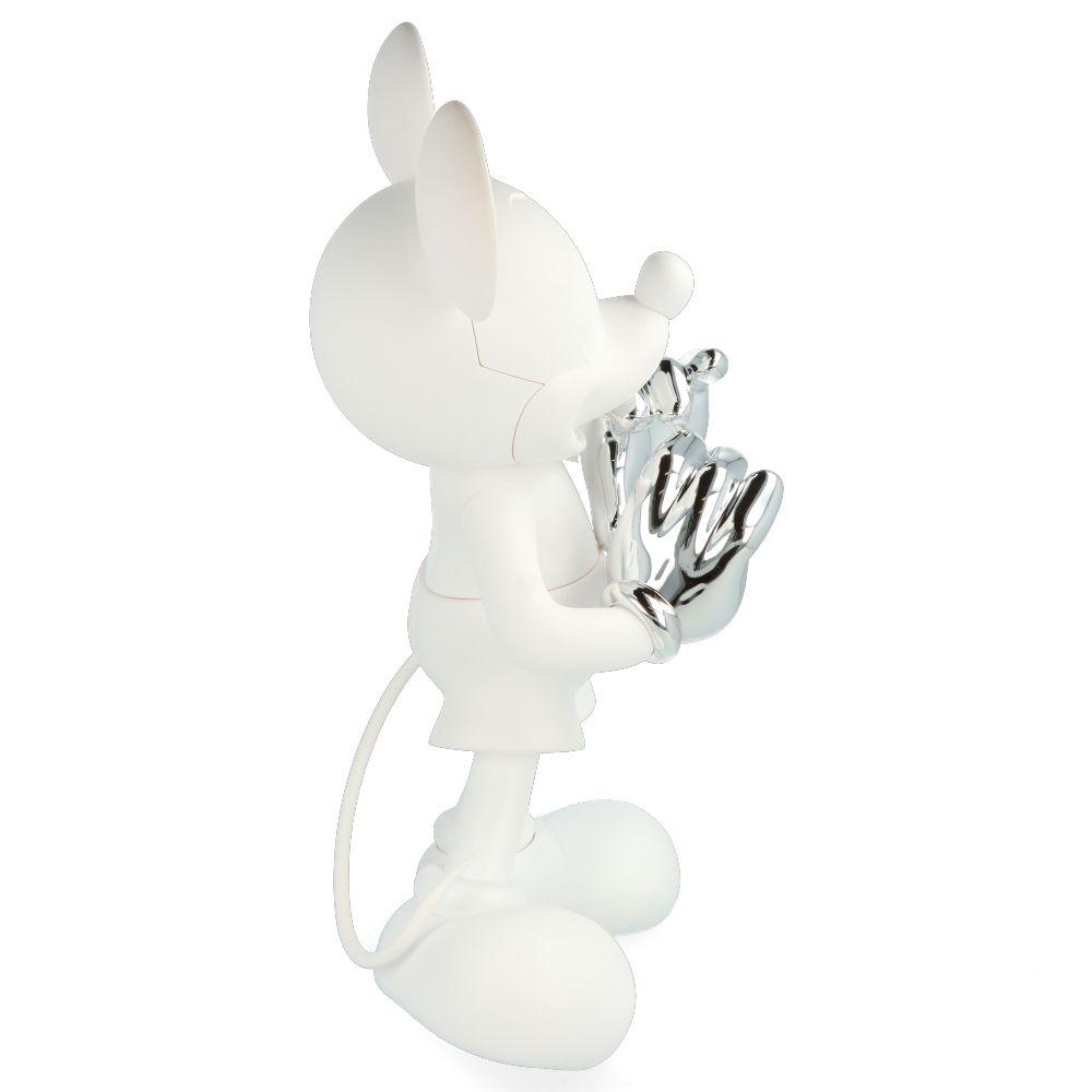 Mickey With Love Small Figurine - White/Silver