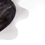 Como Black & White Ripple Bowl - Hand-Poured Marbleized Acrylic