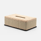 Amiens Rattan Tissue Box, Ivory