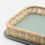 Orsay Rectangular Tray, Mint, 46x34cm
