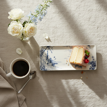 طبق الكيك - أزرق غير متطابق