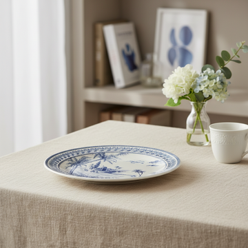 طبق كيك أزرق غير متطابق (قطر 30 سم)