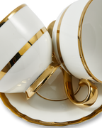 Golden Finds Tea, Set of 2 White
