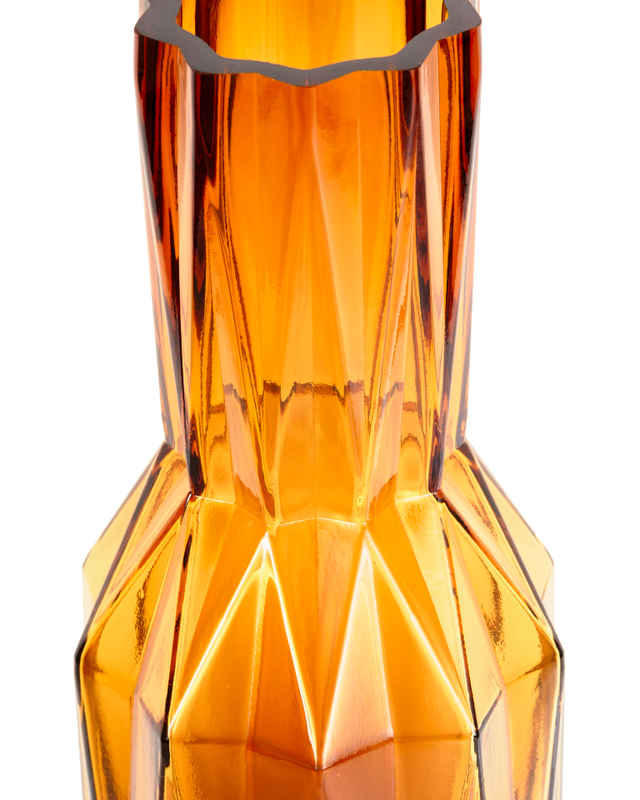 Glass Folds Vase Large - Ochre