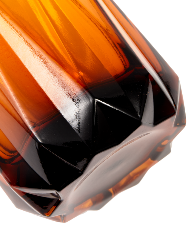 Glass Folds Vase Large - Ochre