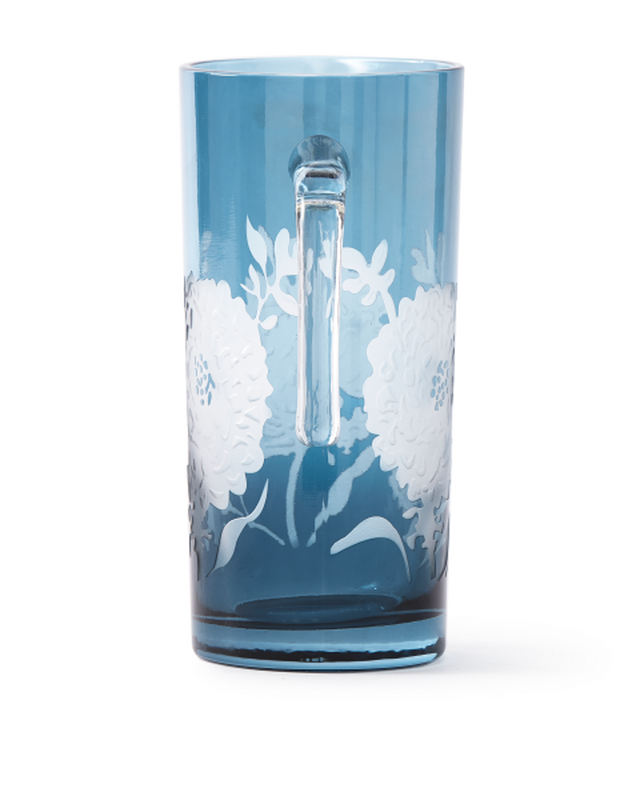 Peony Pitcher Dark Blue