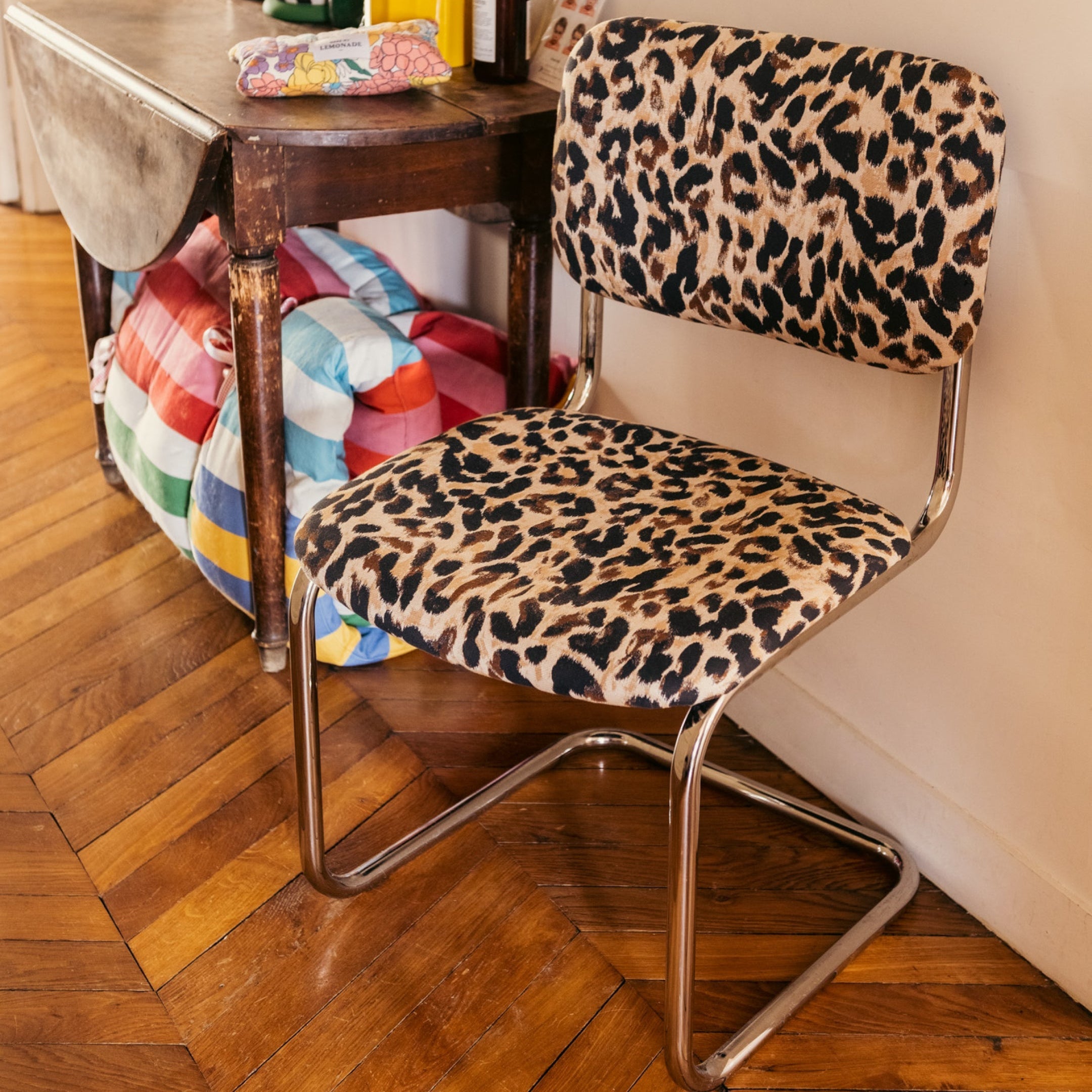 Classica Leopard Chair -  leopard cotton jacquard