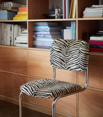 Classica Chair – Tiger Velvet & Steel Base