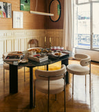 Libera Chair — Cream White Curly Wool & Chromed Metal