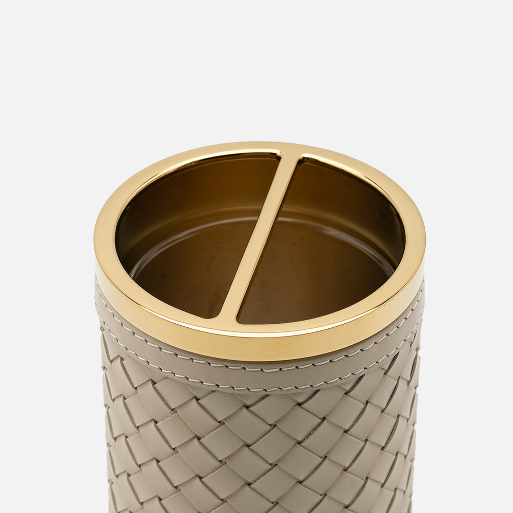 Alghero Handwoven Toothbrush Holder, Ivory