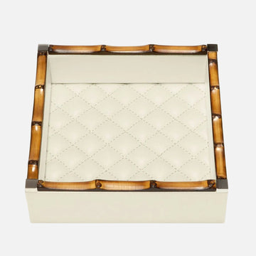 Bice Diamonds Square Valet Tray, Ivory