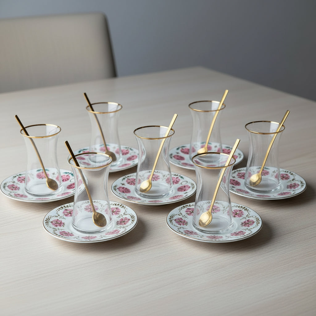 Sahara Rose Tea Cups (Set of 6)