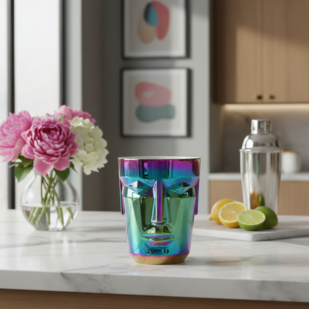 Sieger by Fürstenberg Faces Gin & Cocktail Tumbler, styled in a table setting