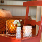 Boule Hurricane Lamp, Large, Amber