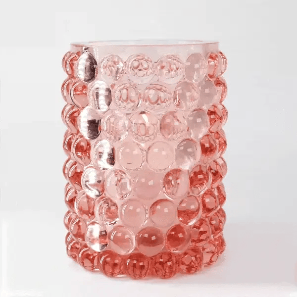 Boule Hurricane Lamp, Large, Rose