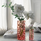 Boule Hurricane Vase, Rose