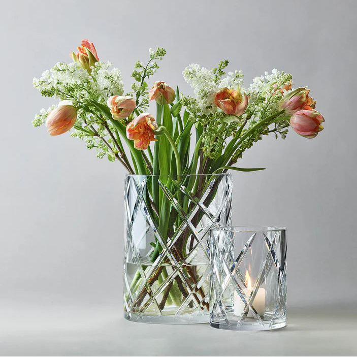 Classic Crystal Hurricane Lamp, Large