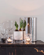 Silver Hurricane Lamp, Large